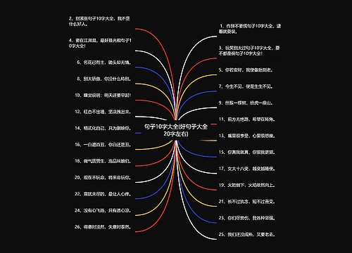 句子10字大全(好句子大全20字左右)