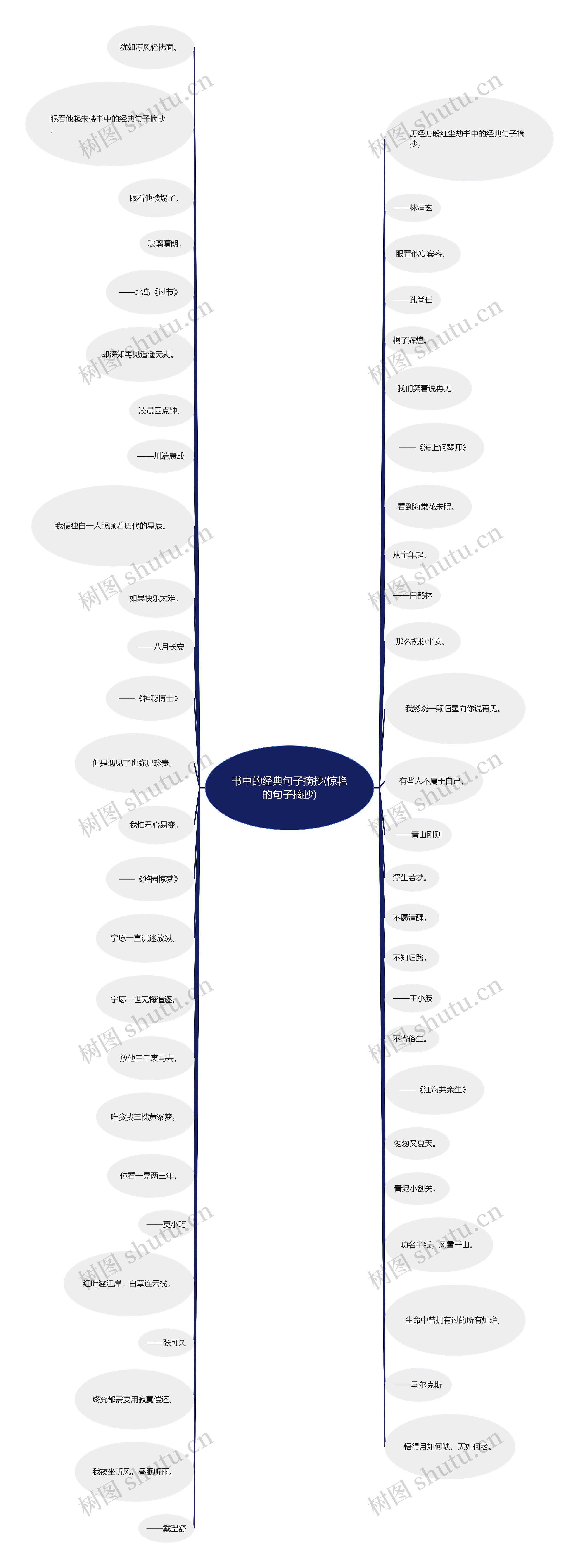 书中的经典句子摘抄(惊艳的句子摘抄)思维导图