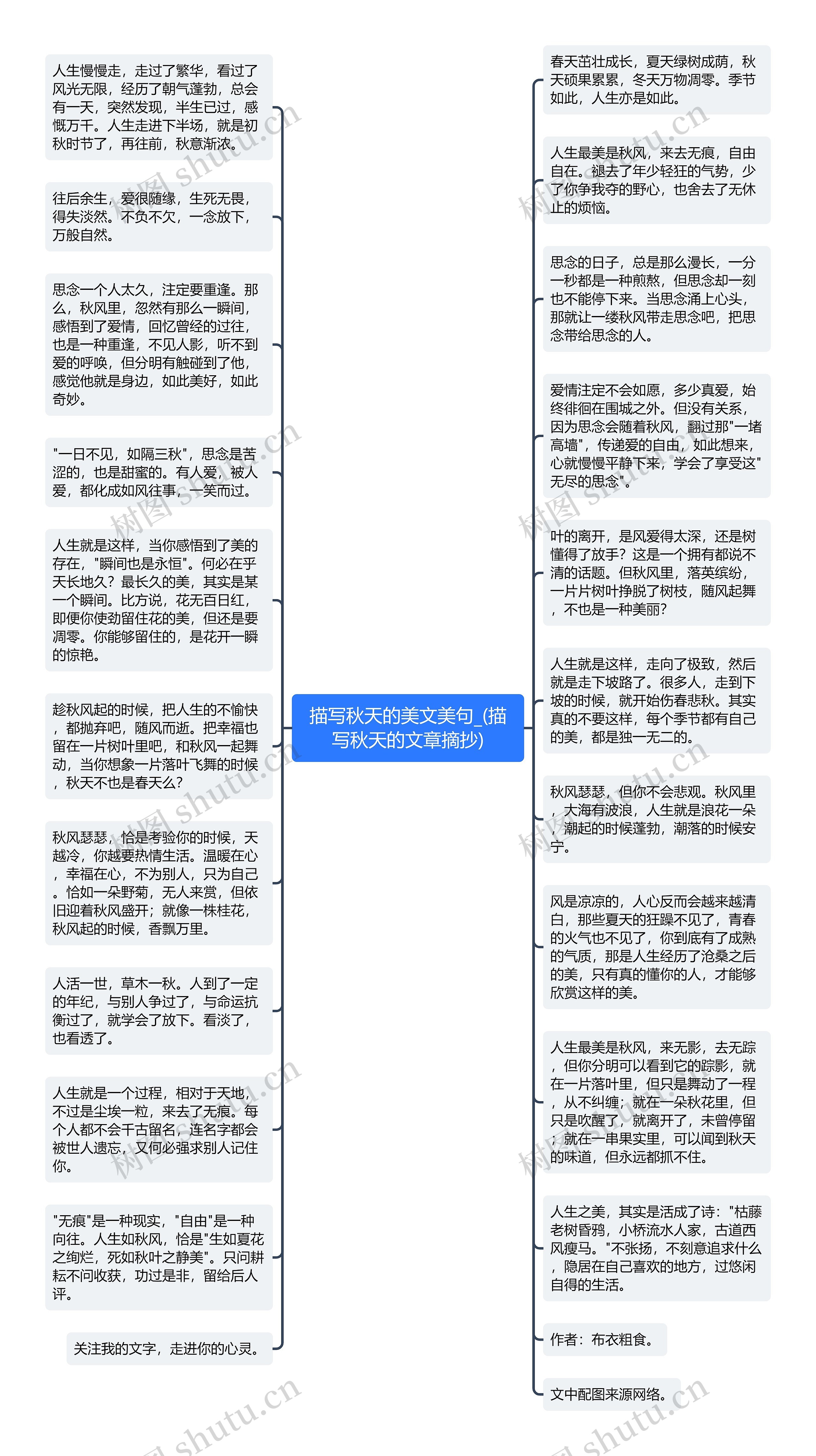 描写秋天的美文美句_(描写秋天的文章摘抄)思维导图