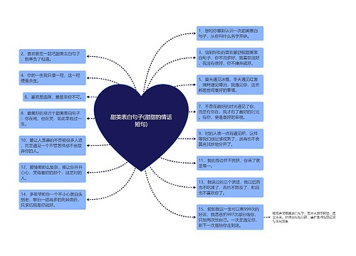 甜美表白句子(甜甜的情话短句)