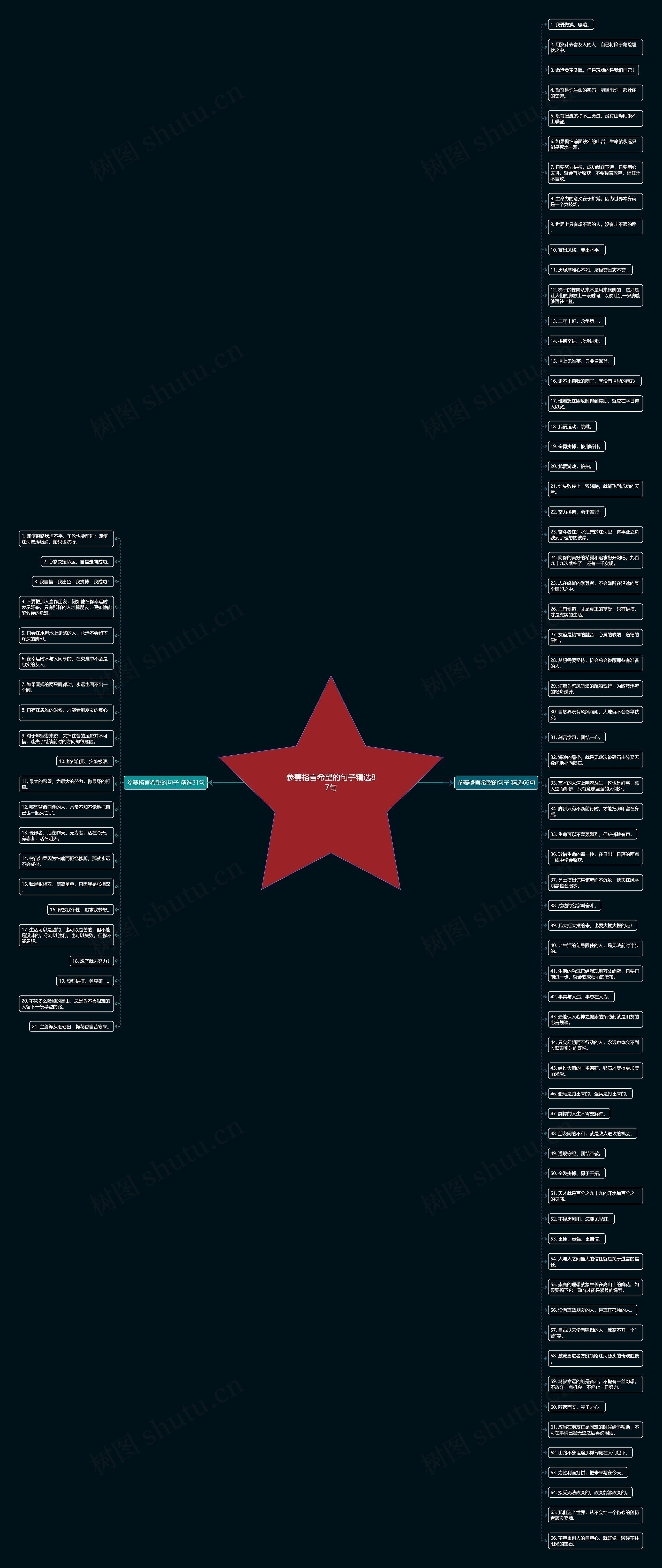 参赛格言希望的句子精选87句思维导图