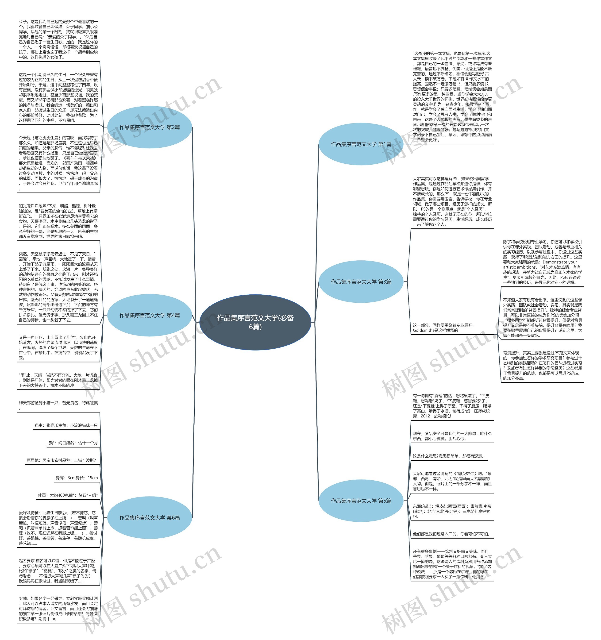 作品集序言范文大学(必备6篇)思维导图
