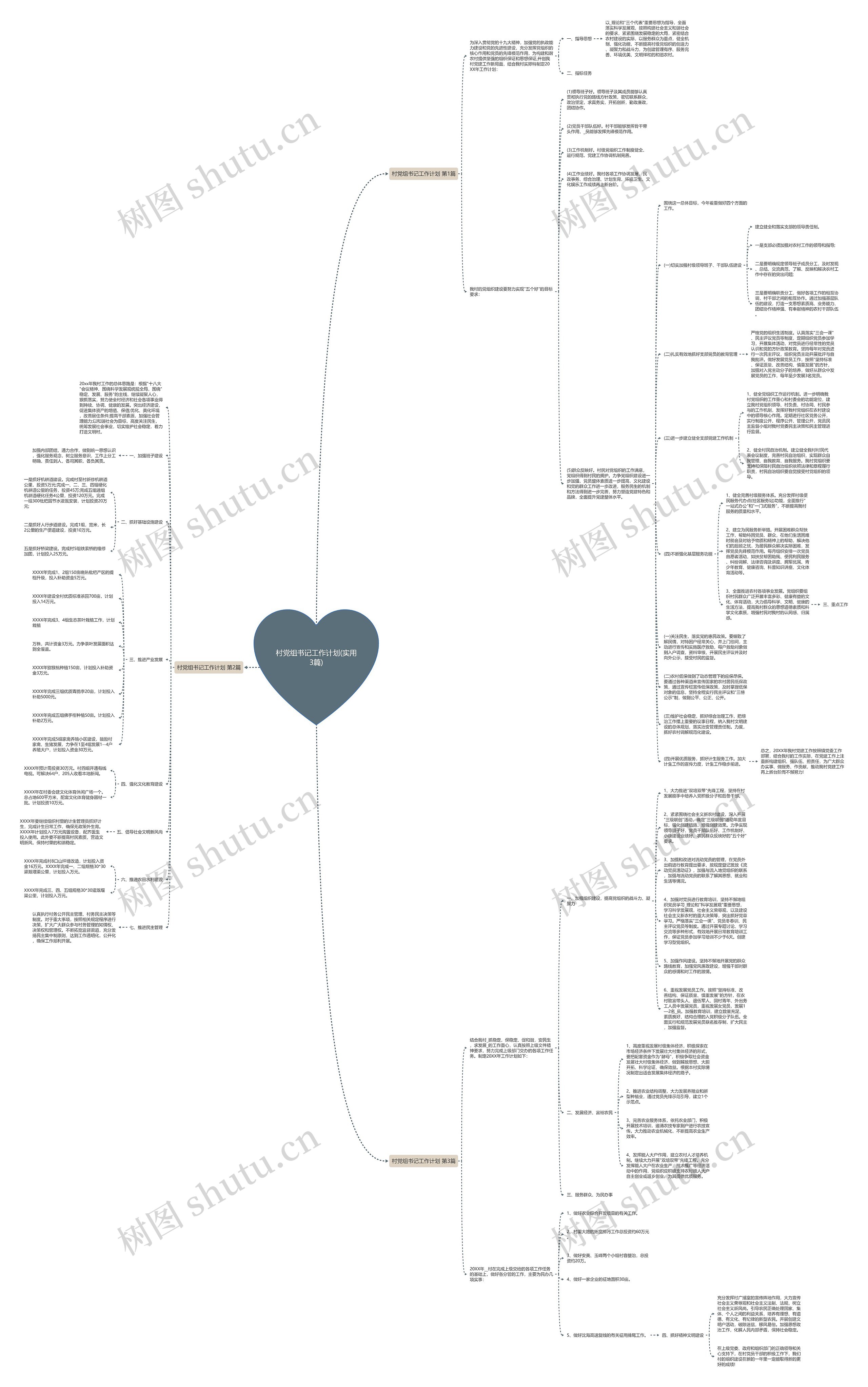 村党组书记工作计划(实用3篇)思维导图