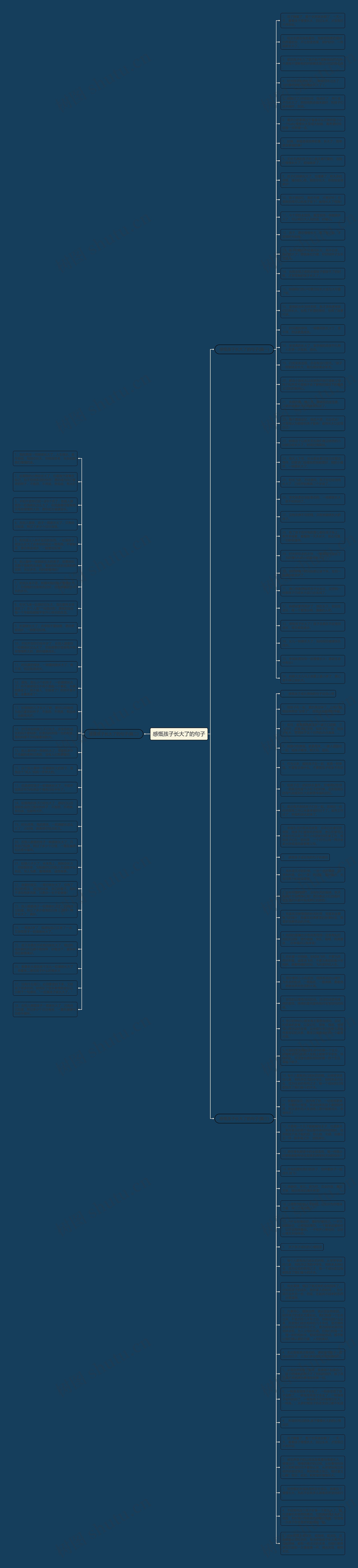 感慨孩子长大了的句子思维导图