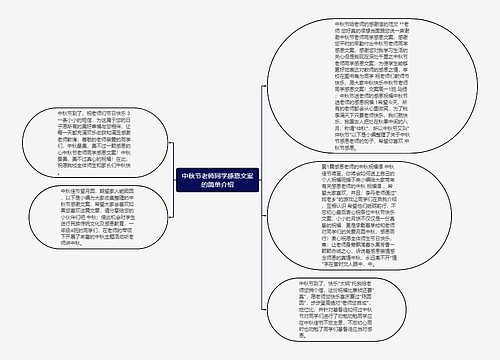 中秋节老师同学感恩文案的简单介绍