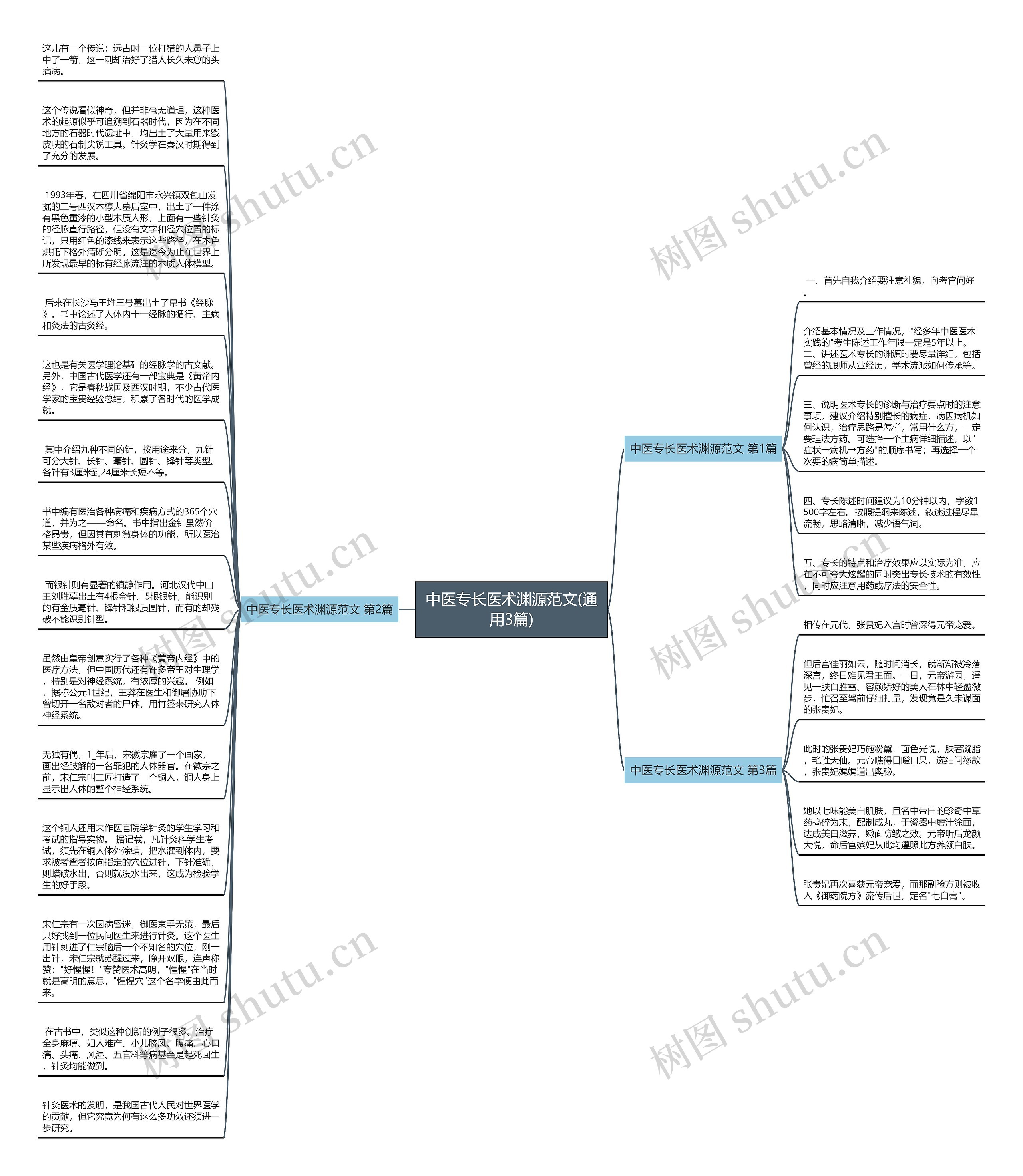 中医专长医术渊源范文(通用3篇)思维导图