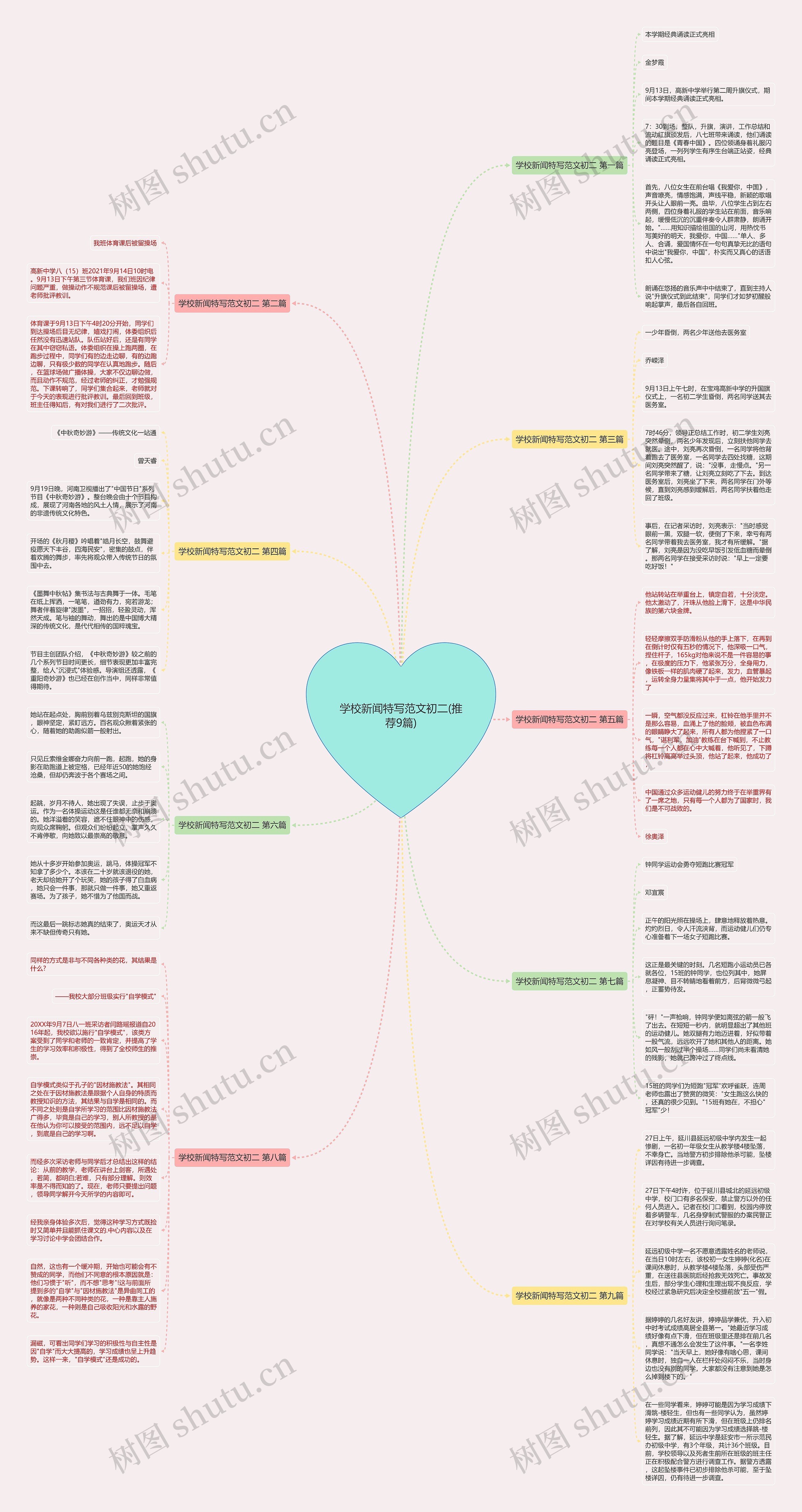 学校新闻特写范文初二(推荐9篇)思维导图