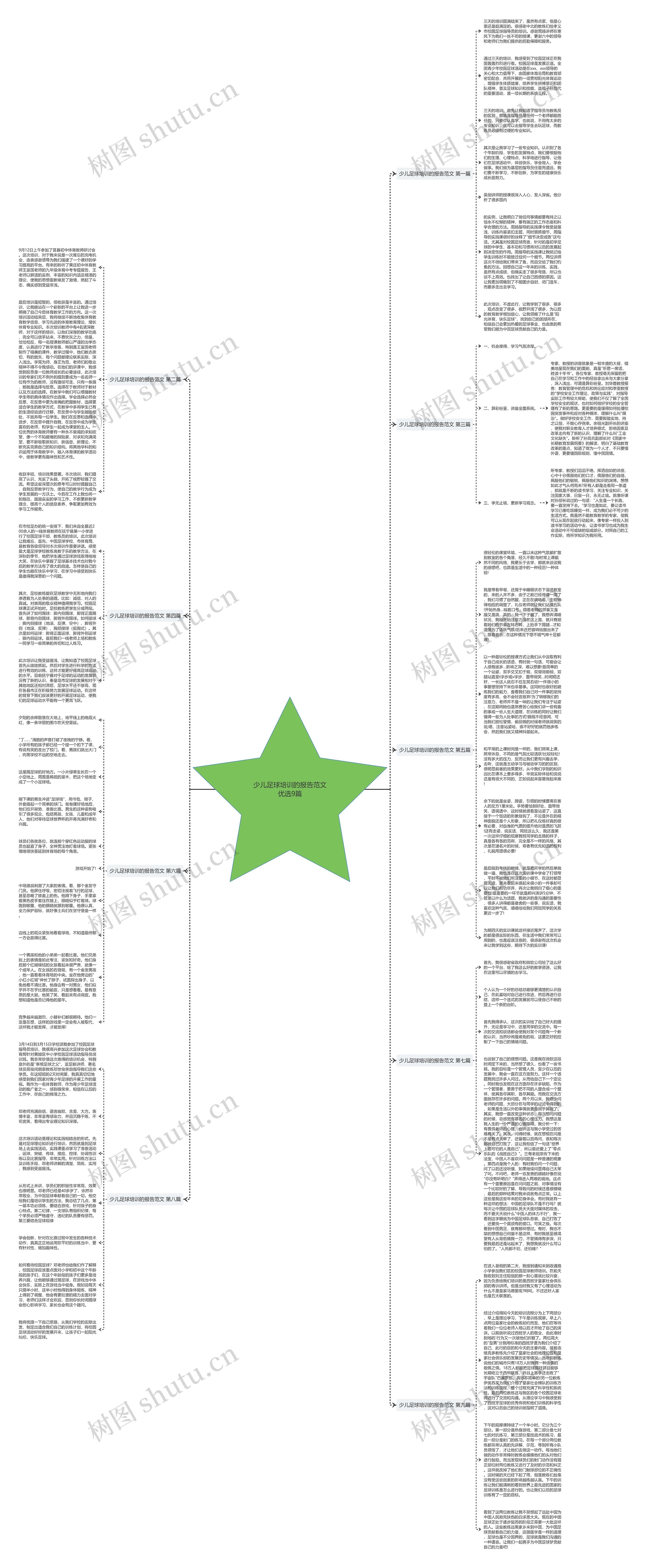 少儿足球培训的报告范文优选9篇思维导图