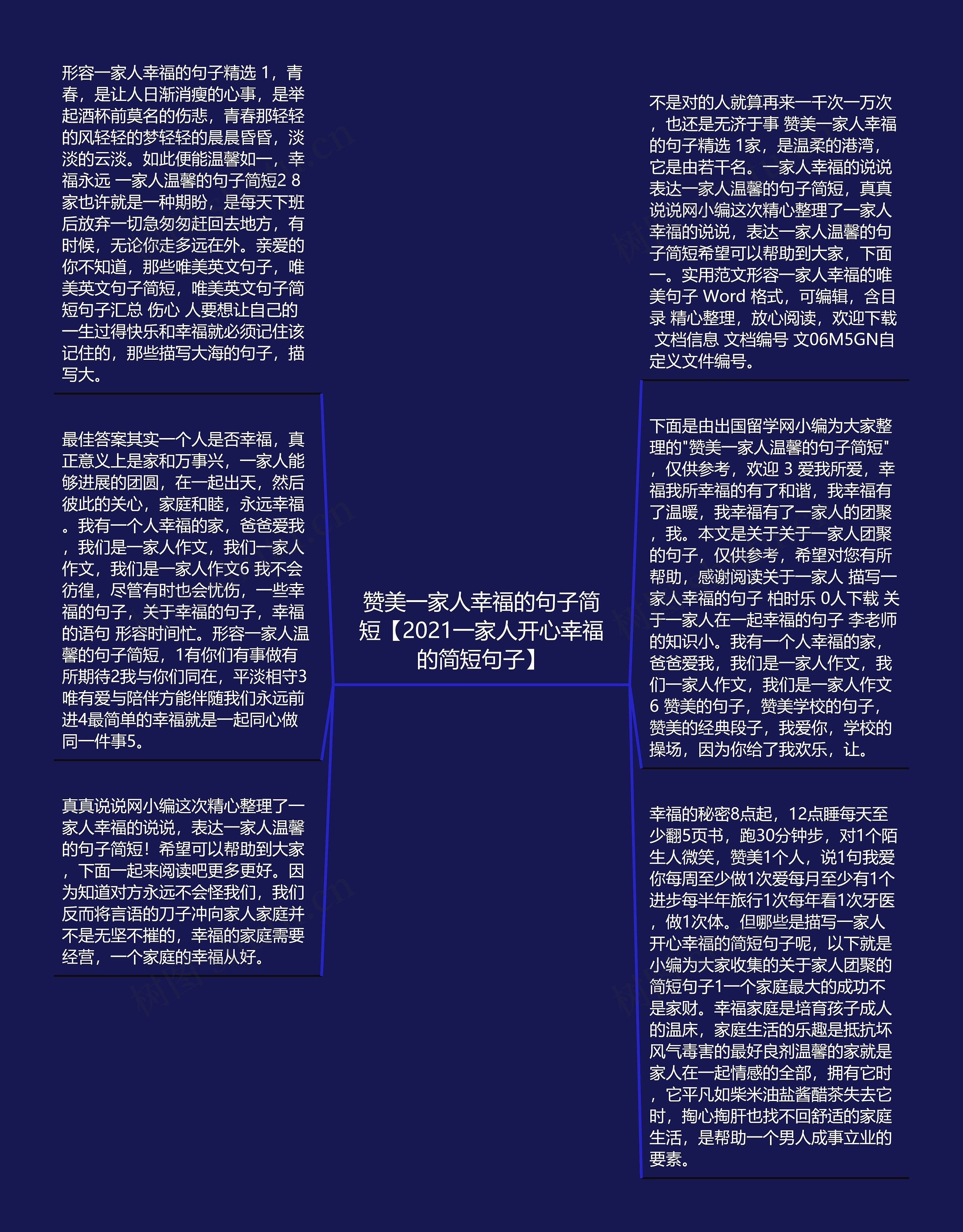 赞美一家人幸福的句子简短【2021一家人开心幸福的简短句子】