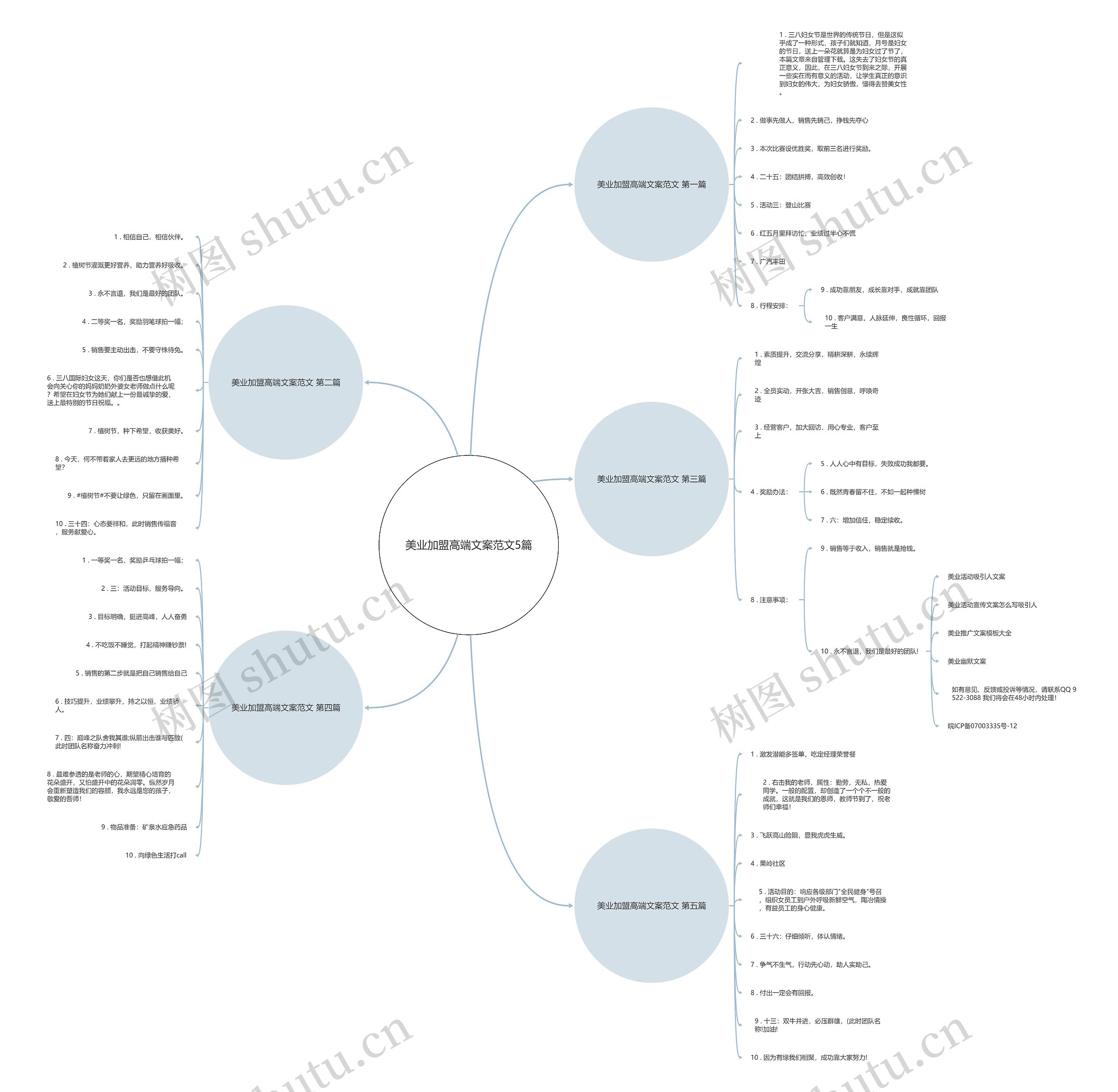 美业加盟高端文案范文5篇思维导图