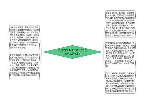 爱情霸气说说女孩(谈恋爱霸气公开说说)