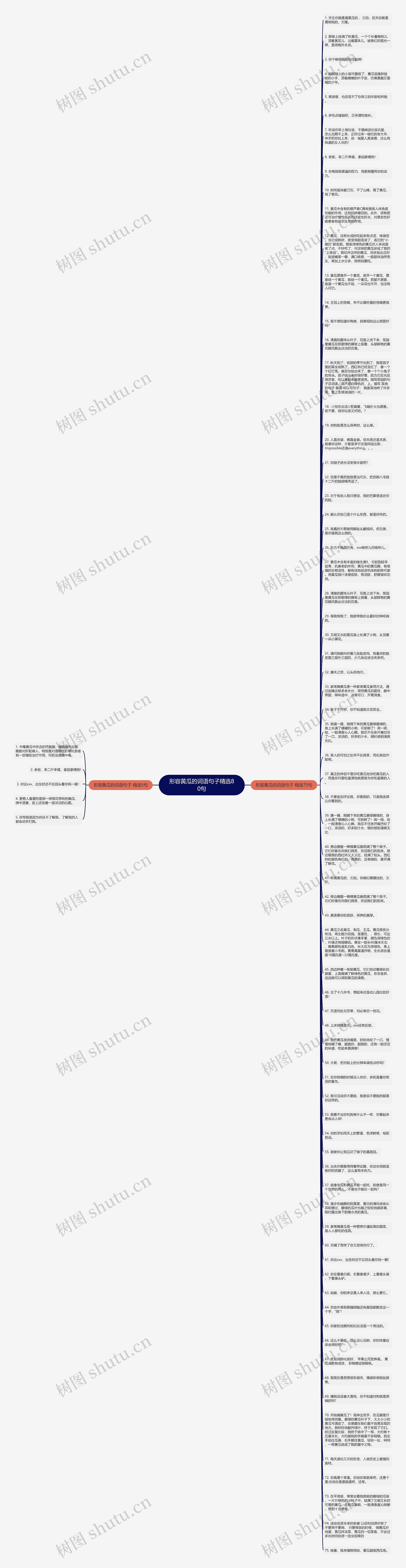 形容黄瓜的词语句子精选80句思维导图