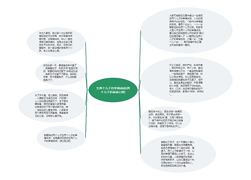 生两个儿子的幸福说说(两个儿子的说说心情)