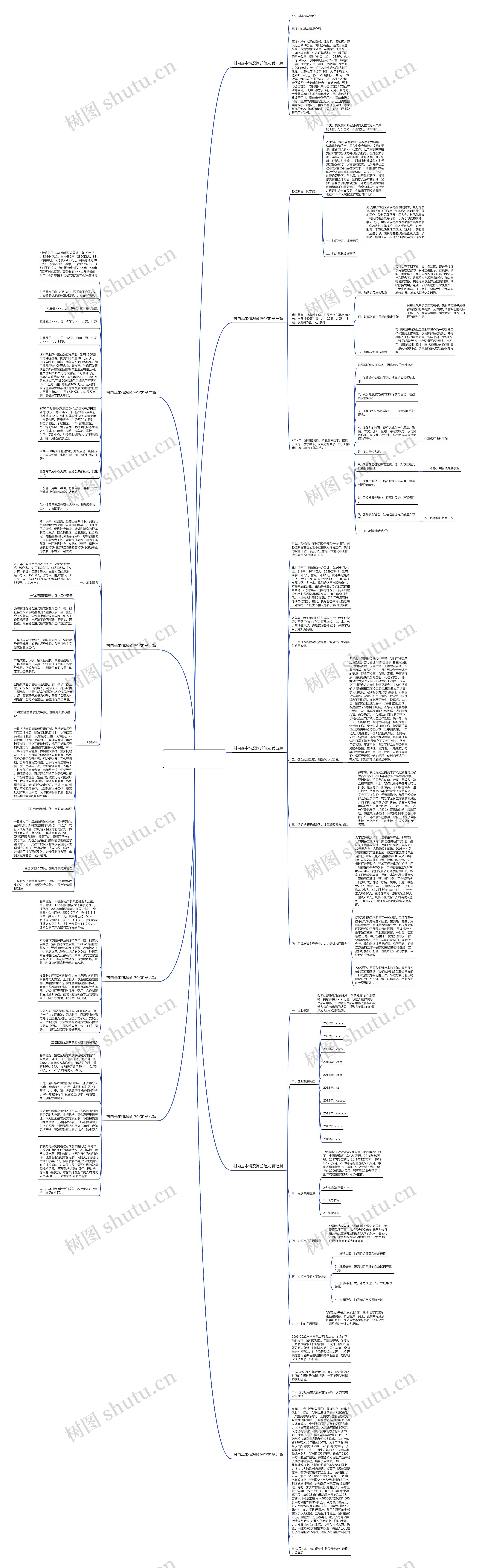 村内基本情况简述范文精选9篇思维导图