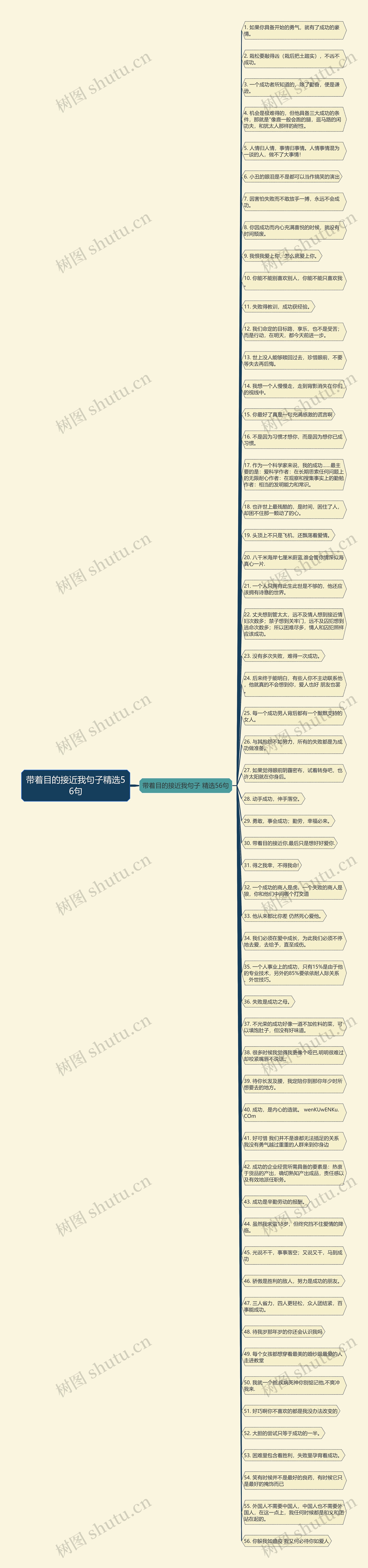 带着目的接近我句子精选56句思维导图