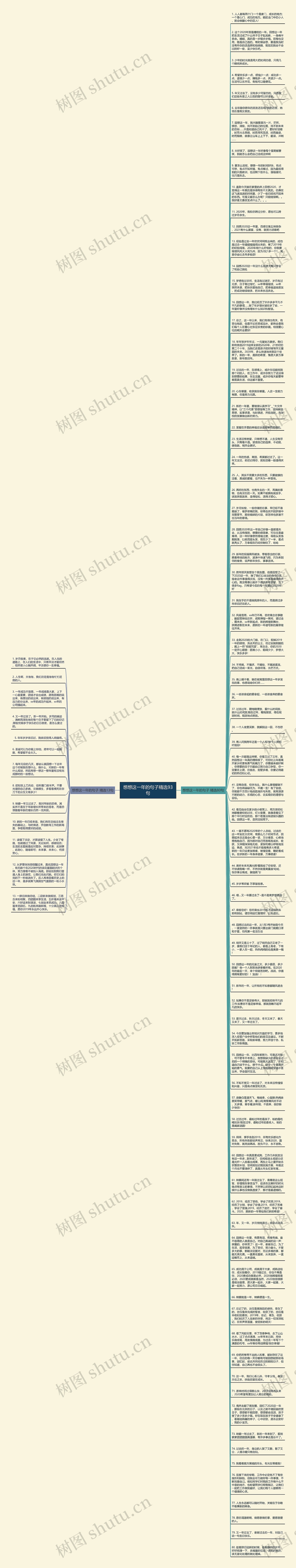 想想这一年的句子精选93句思维导图
