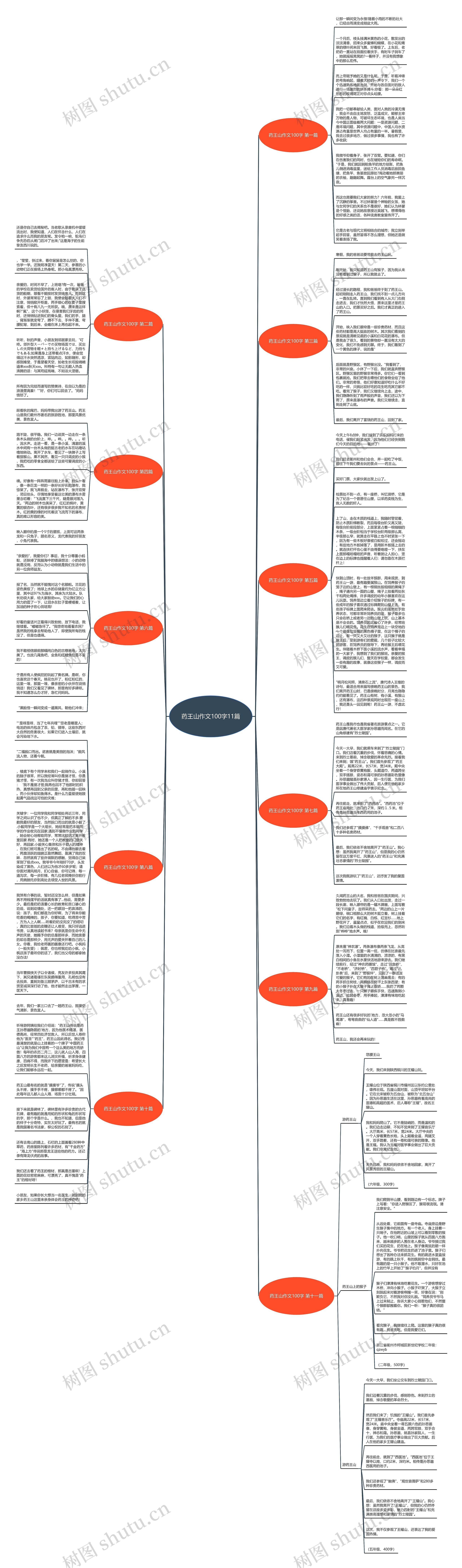 药王山作文100字11篇思维导图