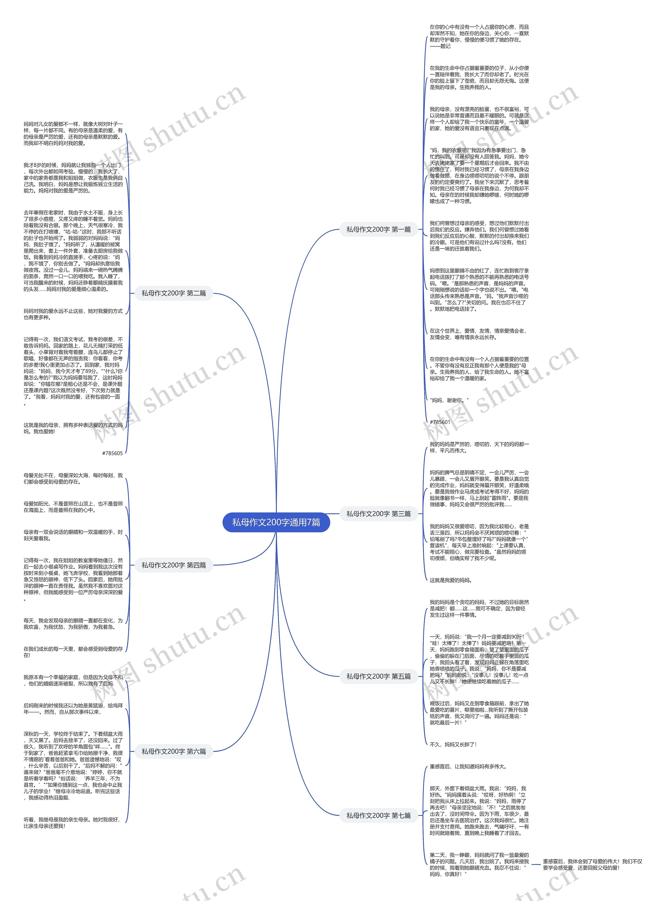 私母作文200字通用7篇