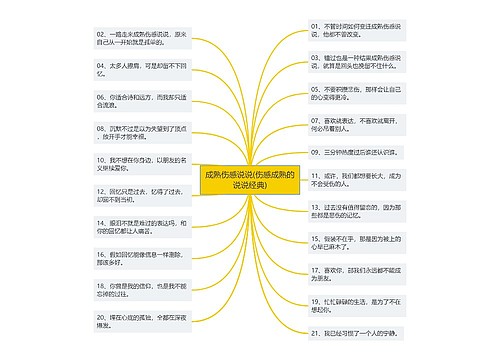 成熟伤感说说(伤感成熟的说说经典)