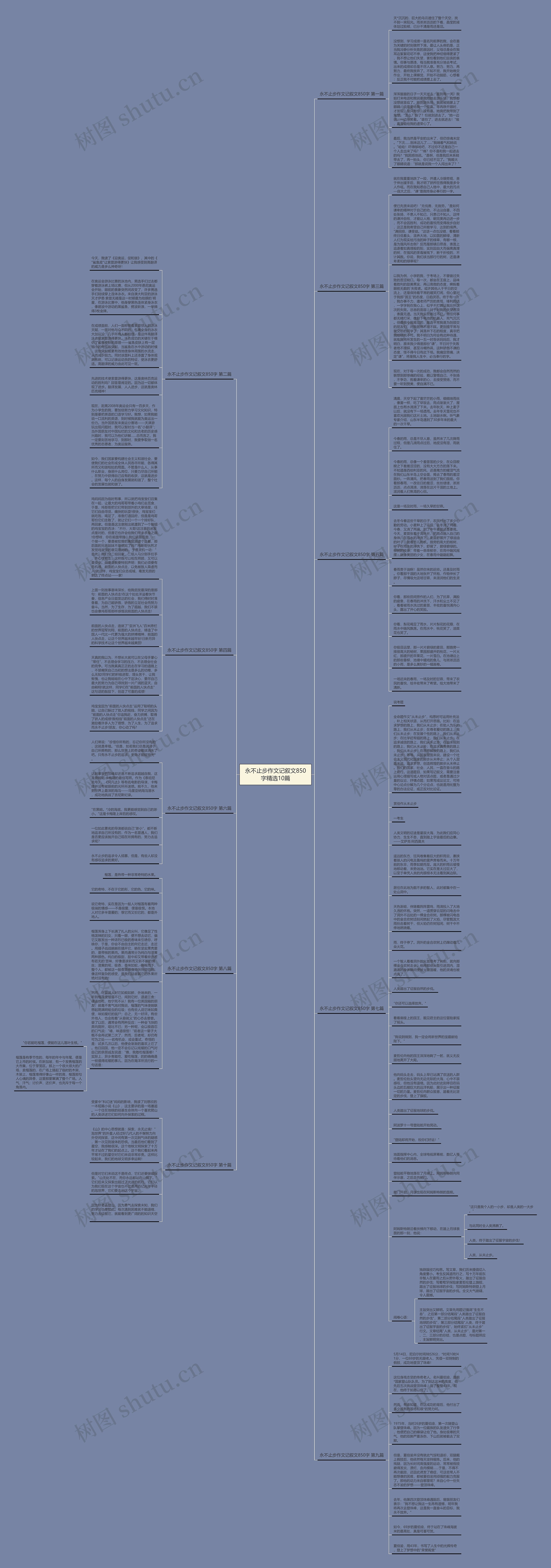 永不止步作文记叙文850字精选10篇思维导图