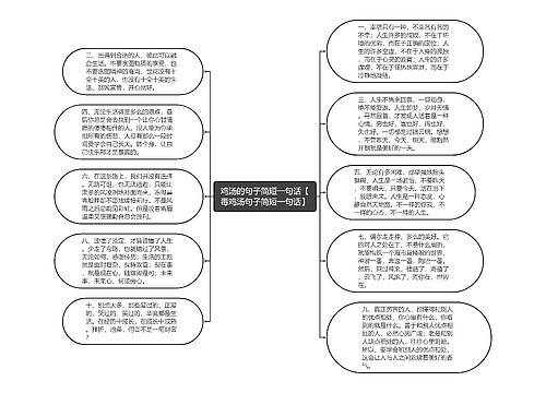 鸡汤的句子简短一句话【毒鸡汤句子简短一句话】