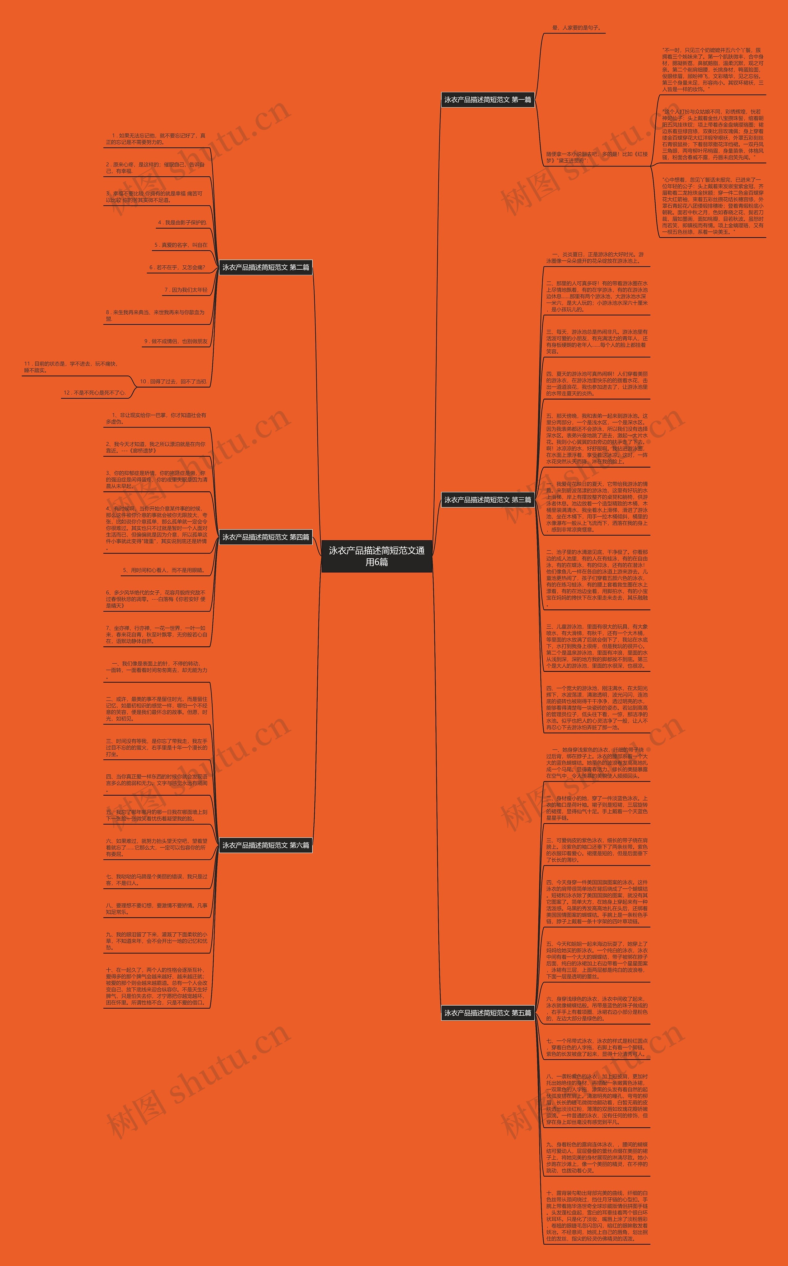 泳衣产品描述简短范文通用6篇思维导图