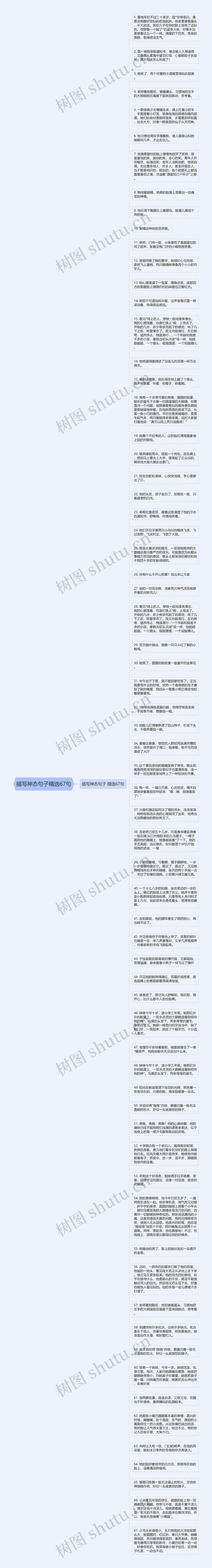 描写神态句子精选67句思维导图