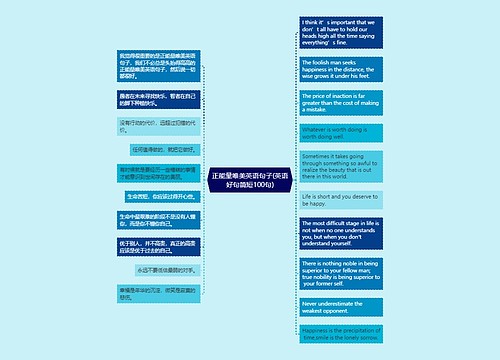 正能量唯美英语句子(英语好句简短100句)