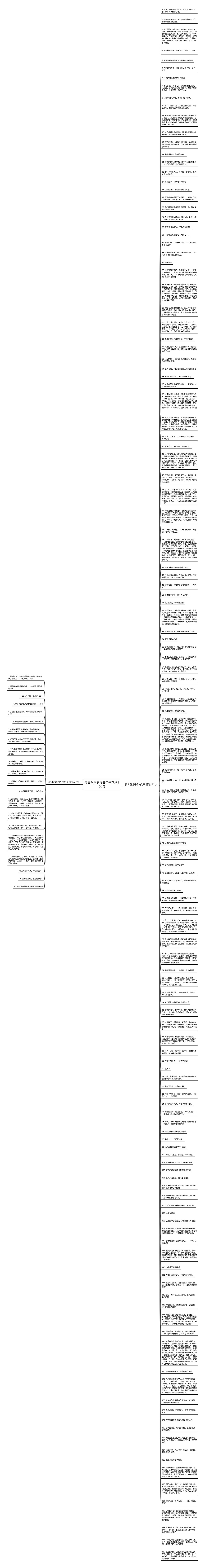 夏日邂逅的唯美句子精选156句思维导图