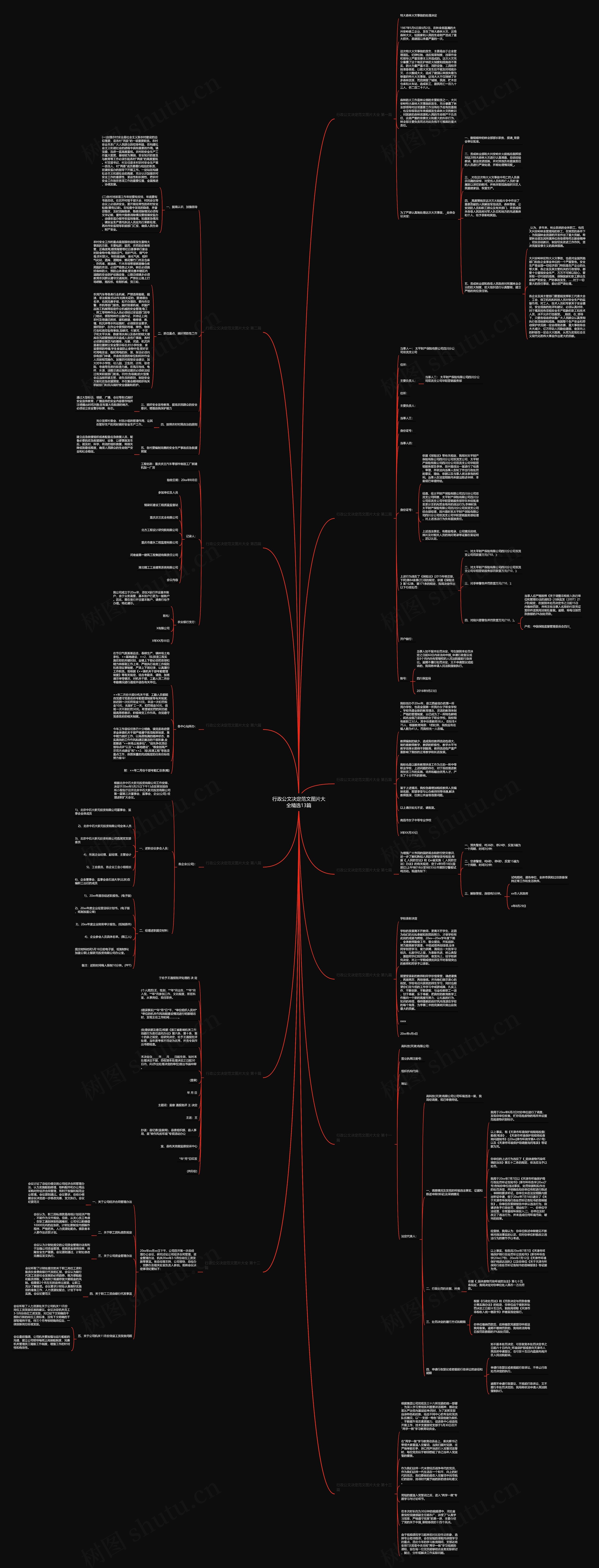 行政公文决定范文图片大全精选13篇思维导图