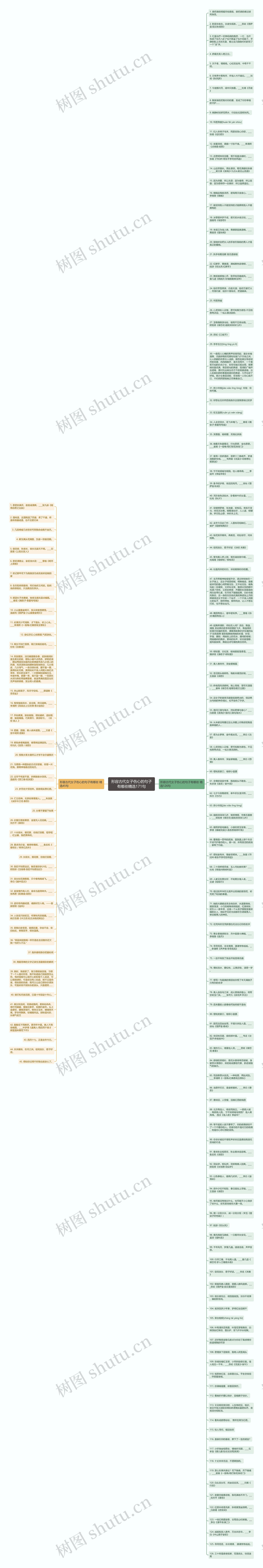 形容古代女子伤心的句子有哪些精选171句思维导图