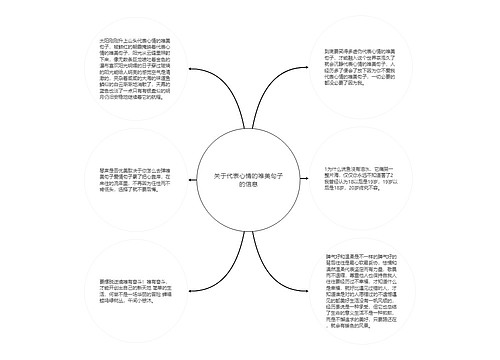 关于代表心情的唯美句子的信息