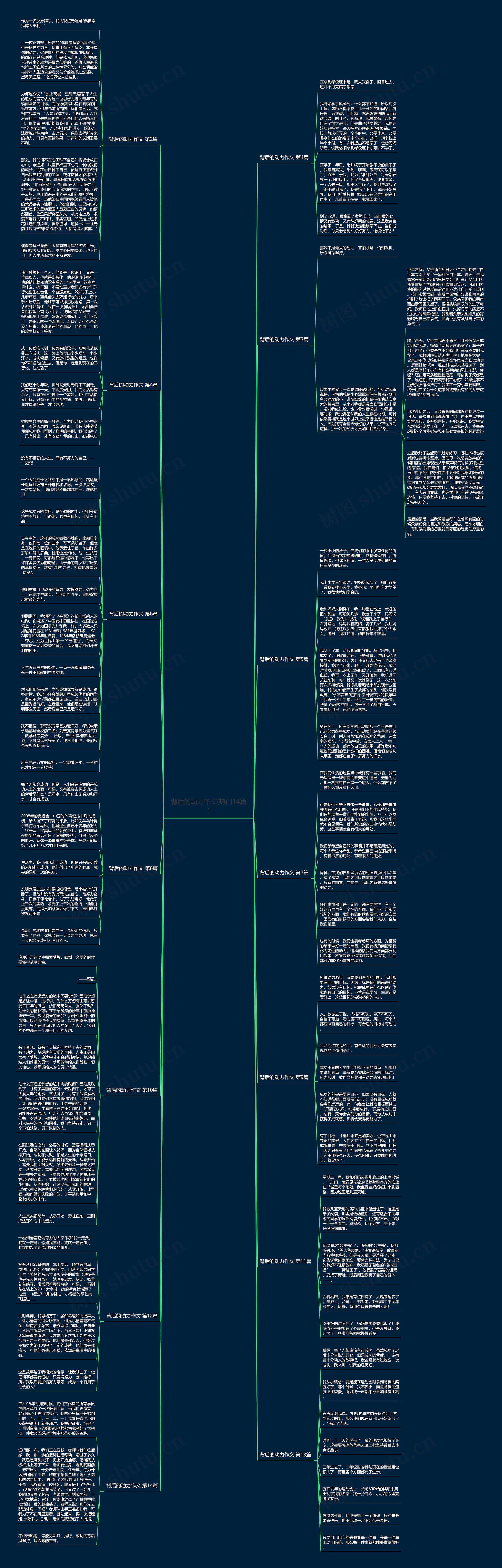 背后的动力作文(热门14篇)思维导图