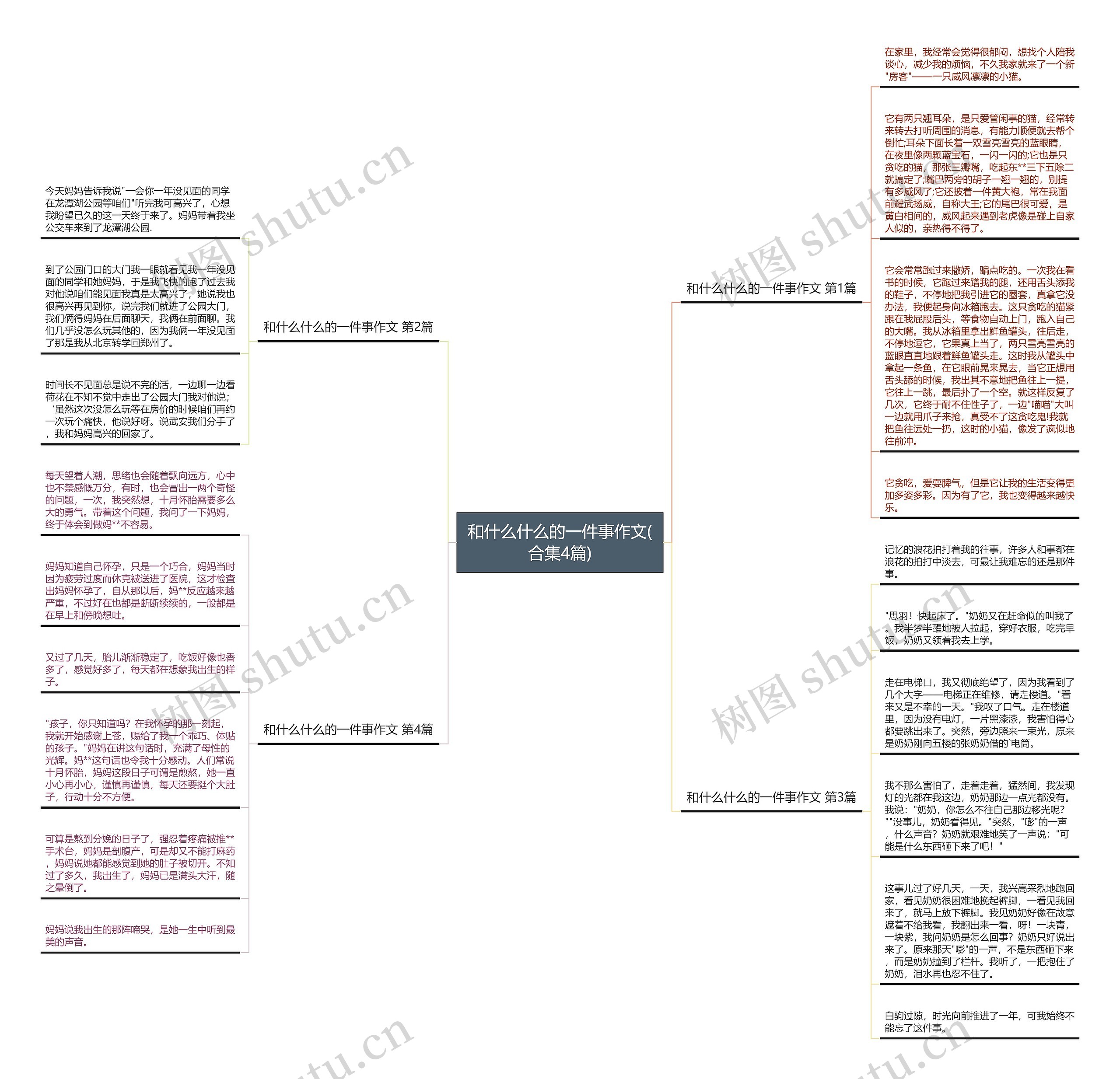 和什么什么的一件事作文(合集4篇)思维导图