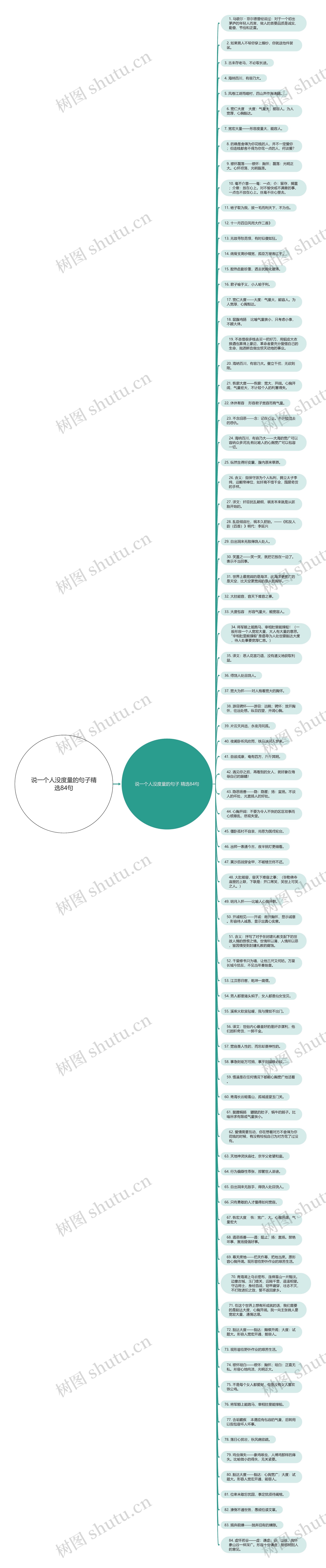 说一个人没度量的句子精选84句思维导图