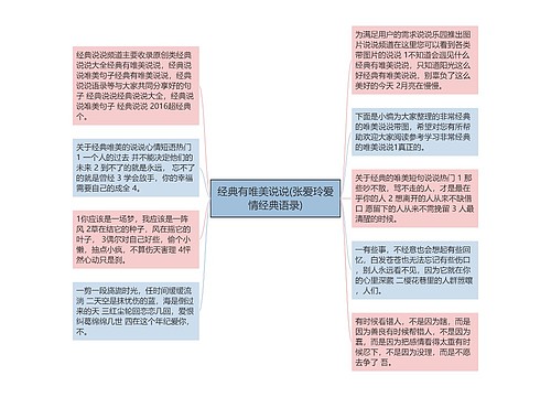 经典有唯美说说(张爱玲爱情经典语录)