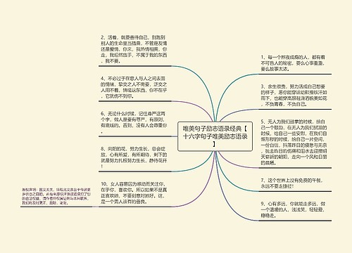 唯美句子励志语录经典【十六字句子唯美励志语录】