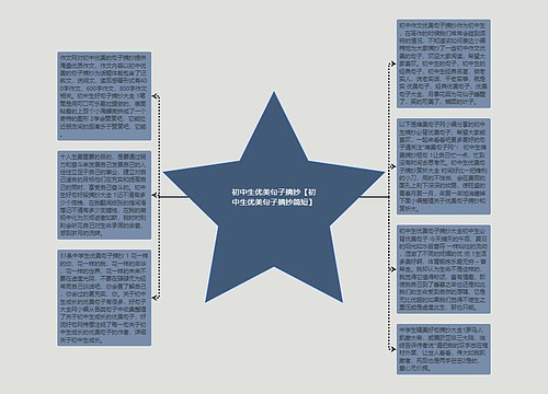 初中生优美句子摘抄【初中生优美句子摘抄简短】