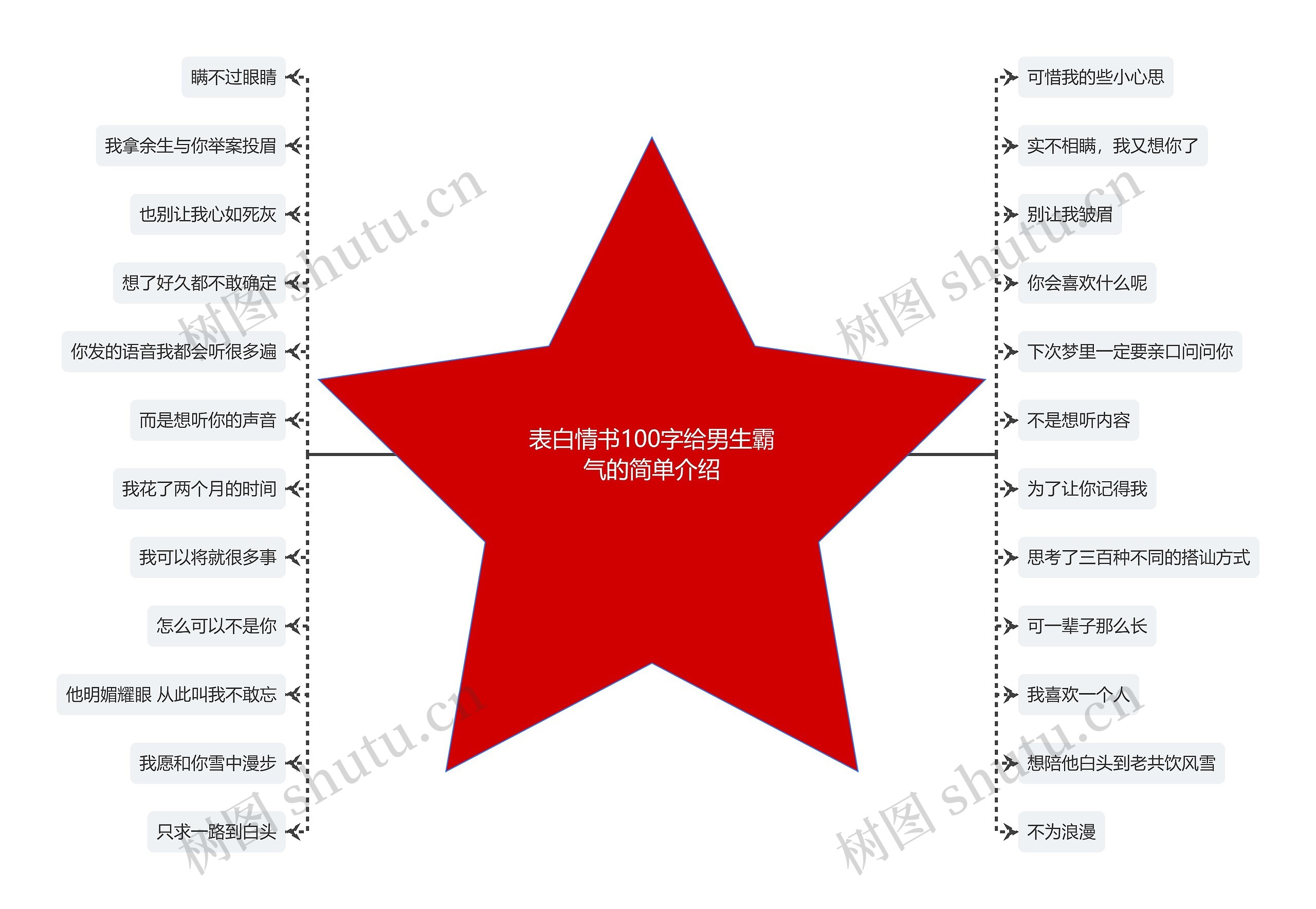 表白情书100字给男生霸气的简单介绍