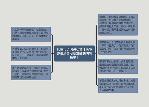 伤感句子说说心情【伤感说说适合发朋友圈的伤感句子】