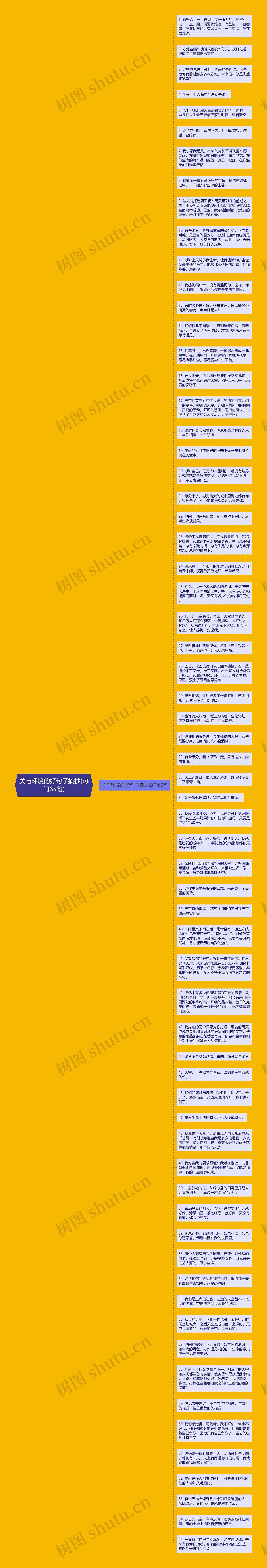 关与环境的好句子摘抄(热门65句)思维导图