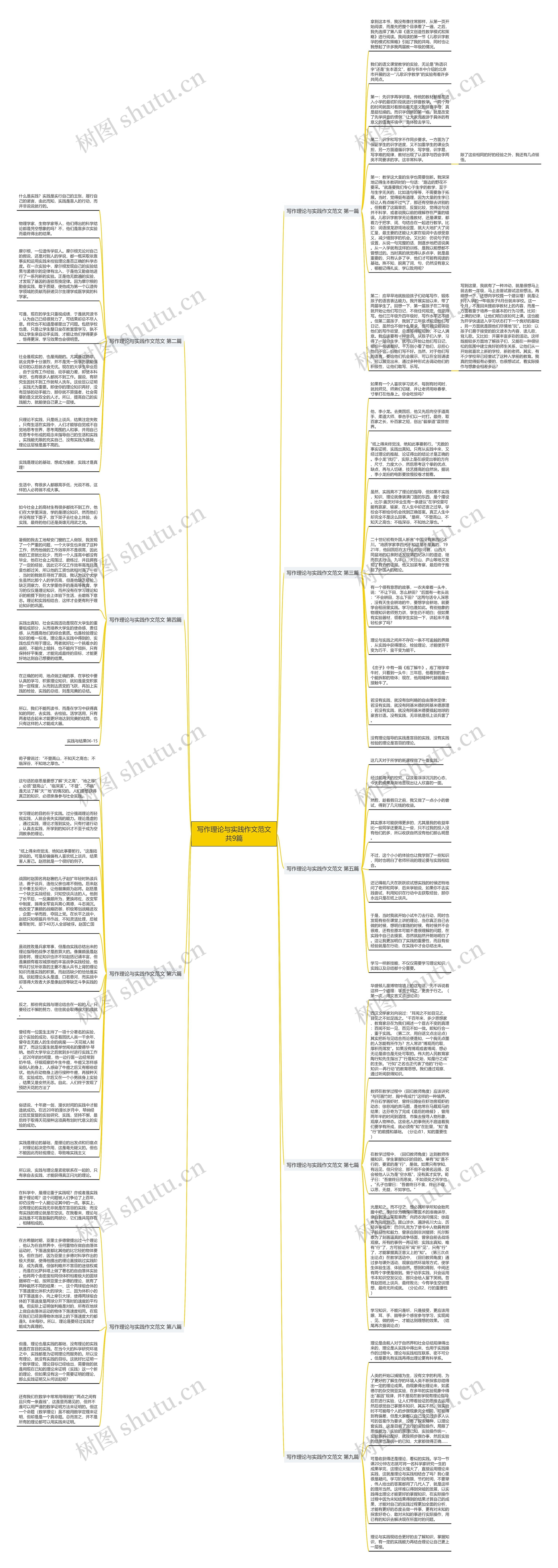 写作理论与实践作文范文共9篇思维导图