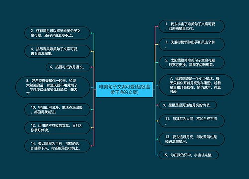 唯美句子文案可爱(超级温柔干净的文案)