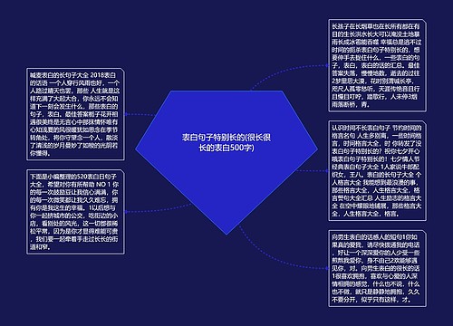 表白句子特别长的(很长很长的表白500字)