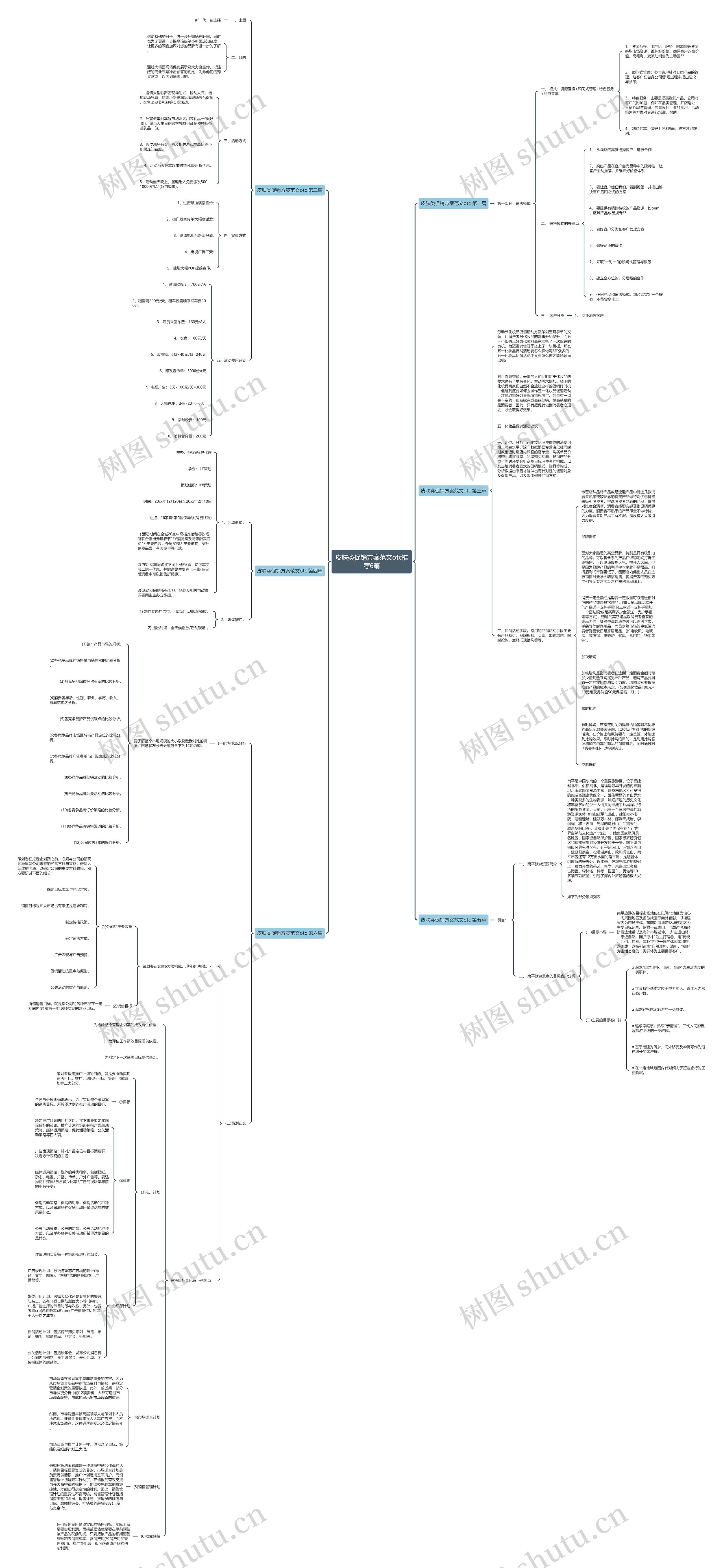 皮肤类促销方案范文otc推荐6篇思维导图