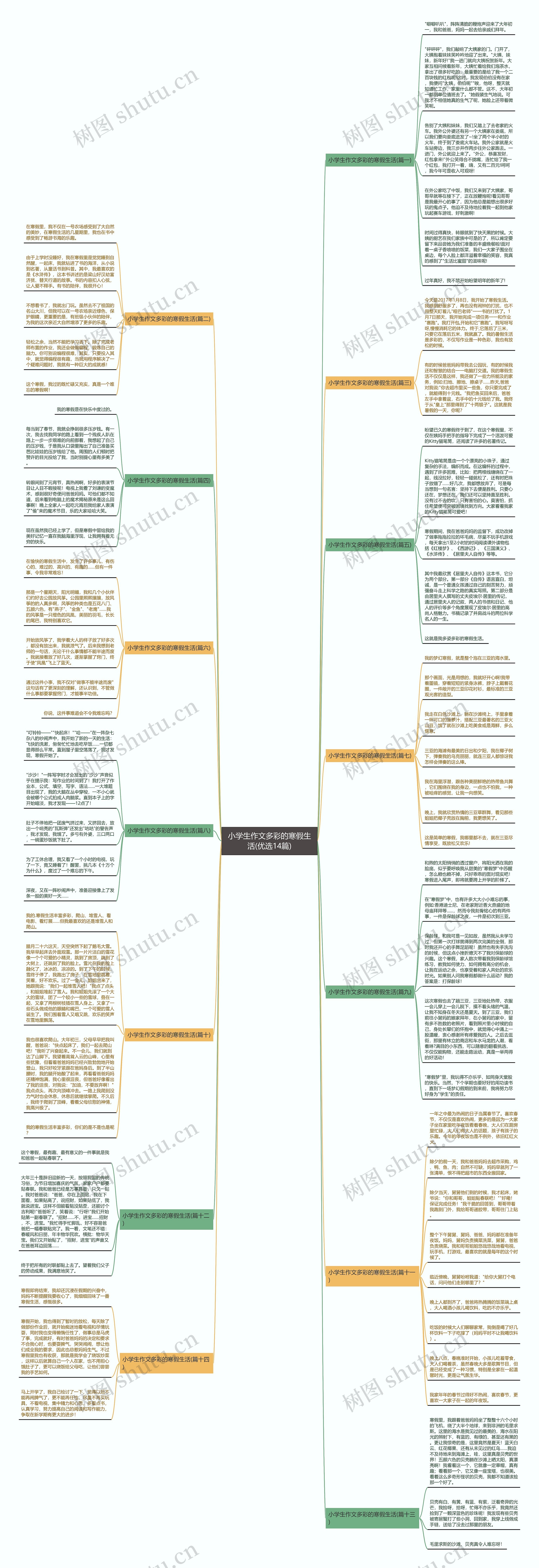 小学生作文多彩的寒假生活(优选14篇) 小学生作文多彩的寒假生活(优选14篇)