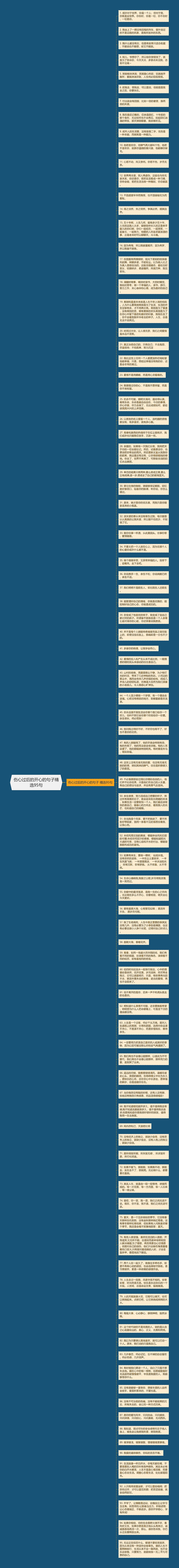 伤心过后的开心的句子精选95句思维导图