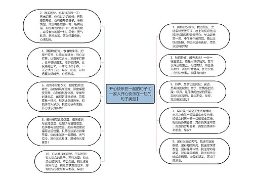 开心快乐在一起的句子【一家人开心快乐在一起的句子类型】