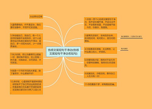 伤感文案短句干净治(伤感文案短句干净治愈短句)