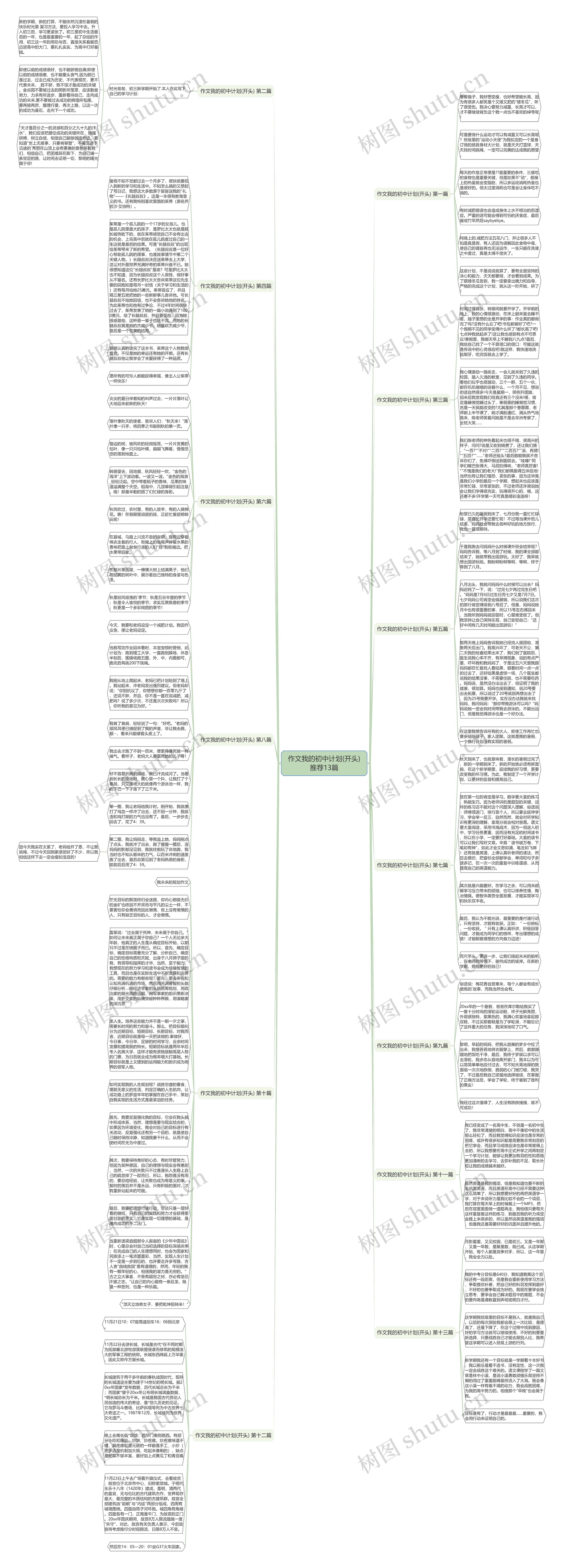 作文我的初中计划(开头)推荐13篇